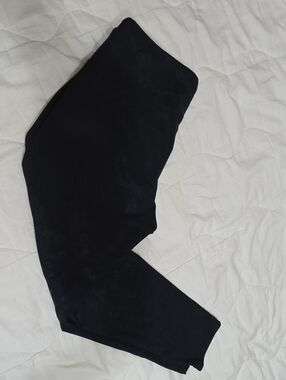 Balance Collection Black Shimmer Marble Capri Leggings High Rise Yoga